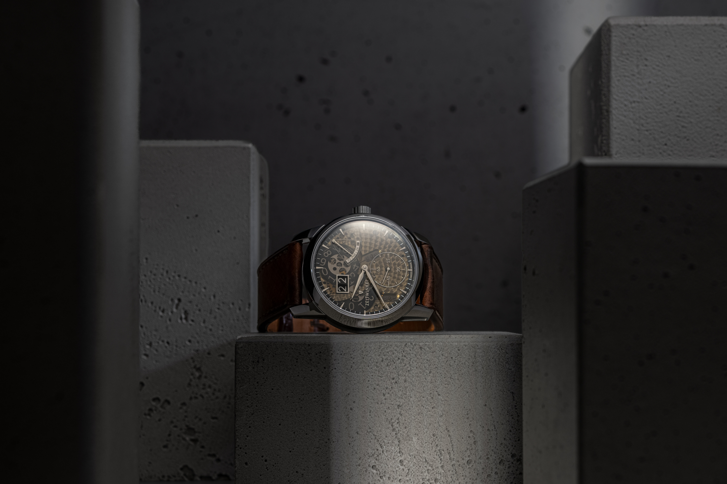 Zeitwinkel 39.7mm manufacture watch 173° Saphir - Zeitwinkel EN